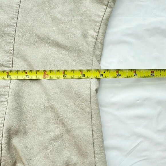 Desigual Faux Leather Biker Jacket Removable Sleeves And Collar Embroidered XL - Picture 11 of 16